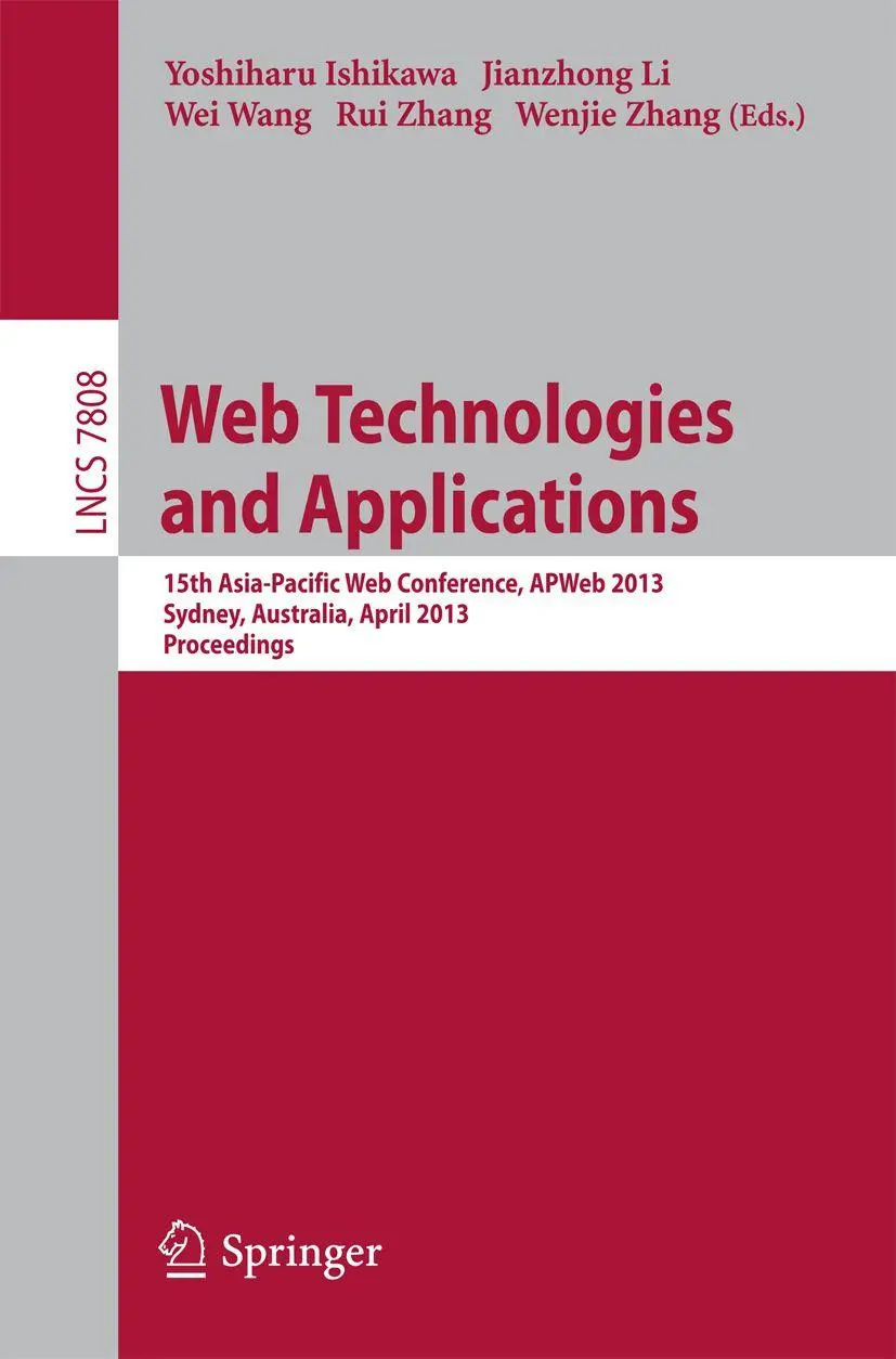 Yoshiharu Ishikawa (U. A.) | Web Technologies And Applications | Taschenbuch-image