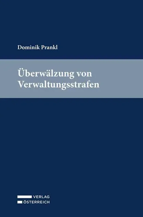 Dominik Prankl | ÜBerwäLzung Von Verwaltungsstrafen | Taschenbuch | Deutsch-image