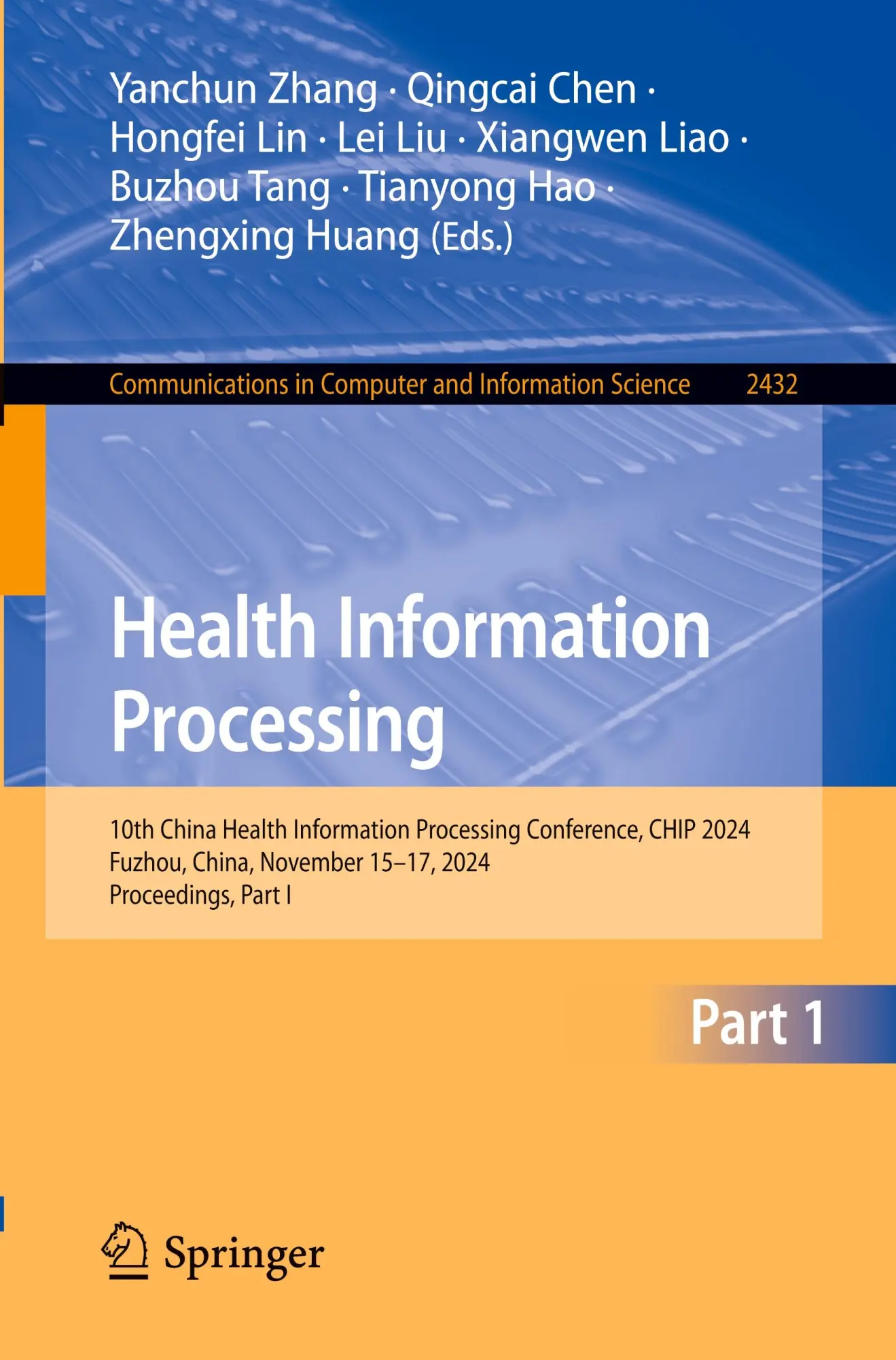 Yanchun Zhang (U. A.) | Health Information Processing | Taschenbuch | Englisch-image
