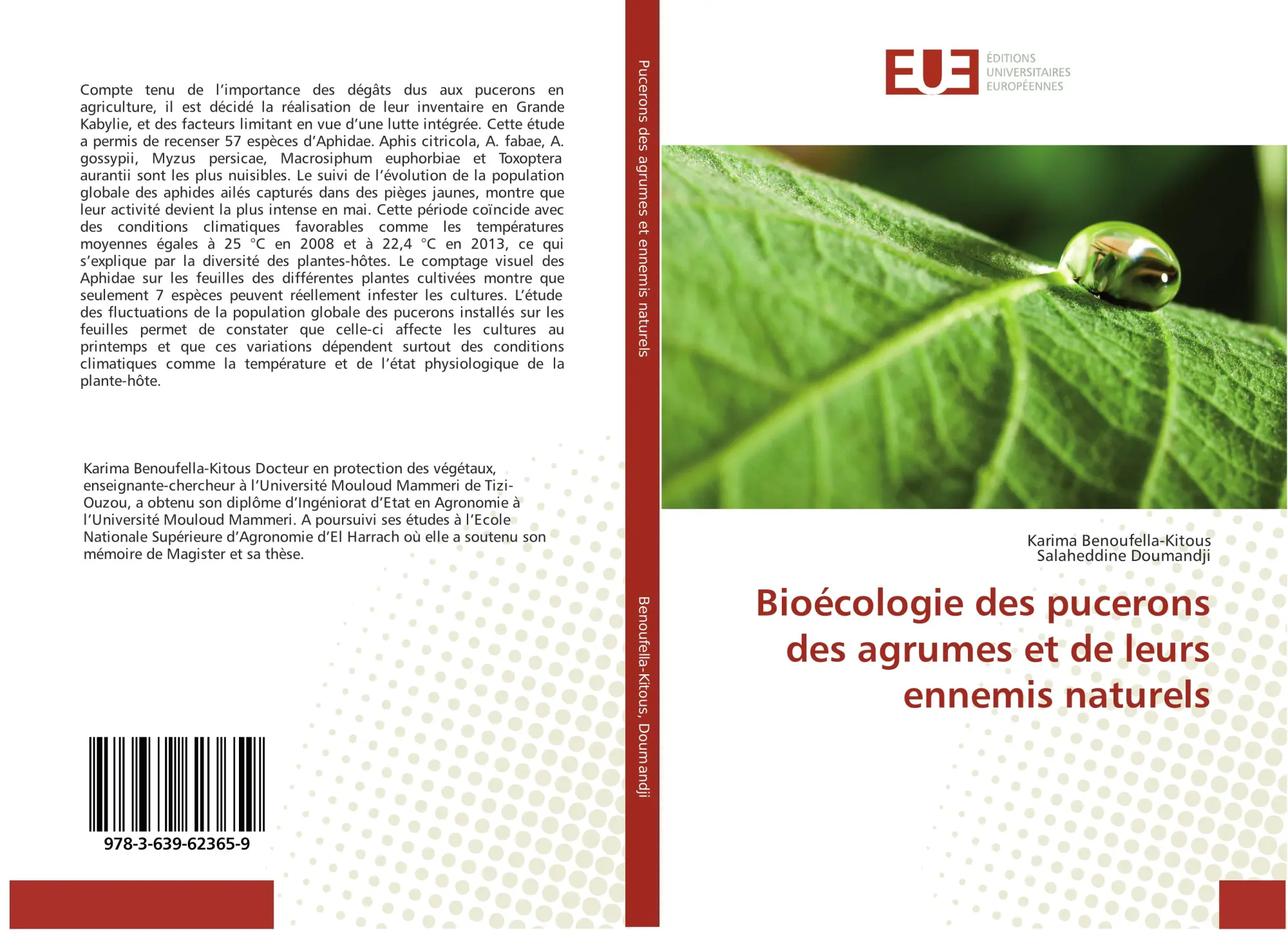 Karima Benoufella-Kitous (U. A.) | BioéCologie Des Pucerons Des Agrumes Et De...-image