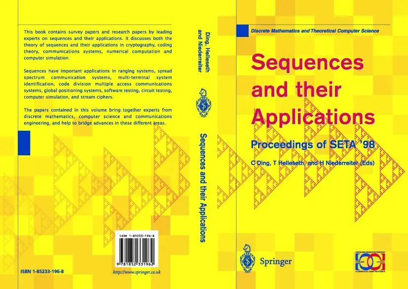 C. Ding (U. A.) | Sequences And Their Applications | Taschenbuch | Englisch | Ix-image