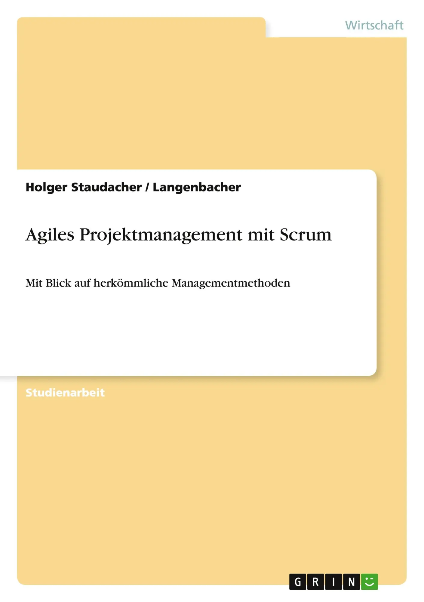 Langenbacher (U. A.) | Agiles Projektmanagement Mit Scrum | Taschenbuch (2008)-image