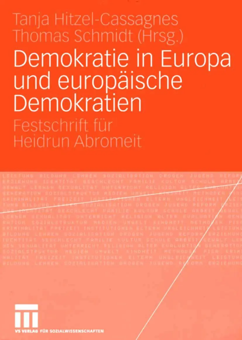 Tanja Hitzel-Cassagnes (U. A.) | Demokratie In Europa Und EuropäIsche...-image