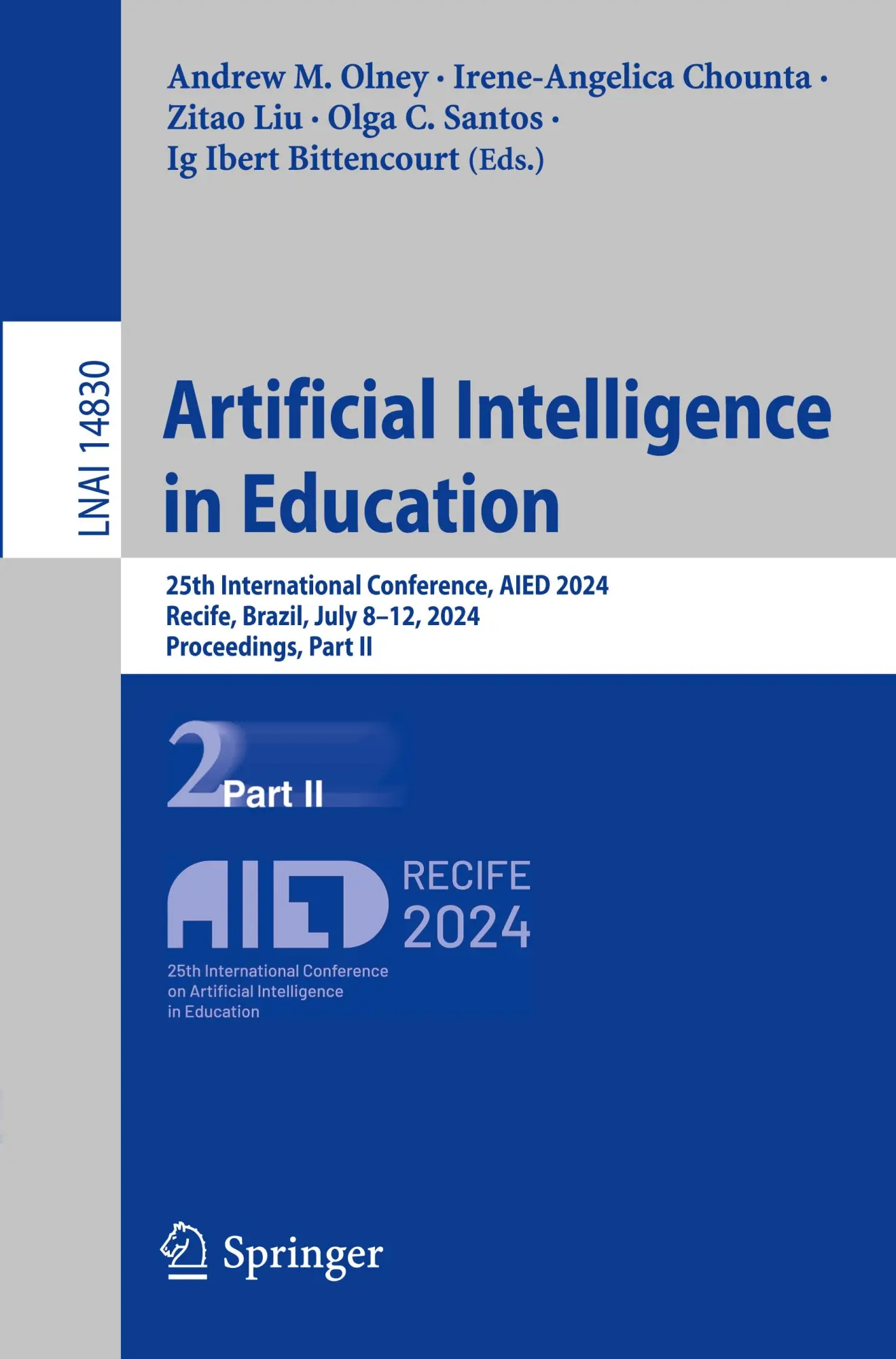 Andrew M. Olney (U. A.) | Artificial Intelligence In Education | Taschenbuch-image