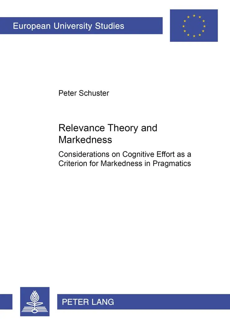 Peter Schuster | Relevance Theory Meets Markedness | Taschenbuch | Englisch-image