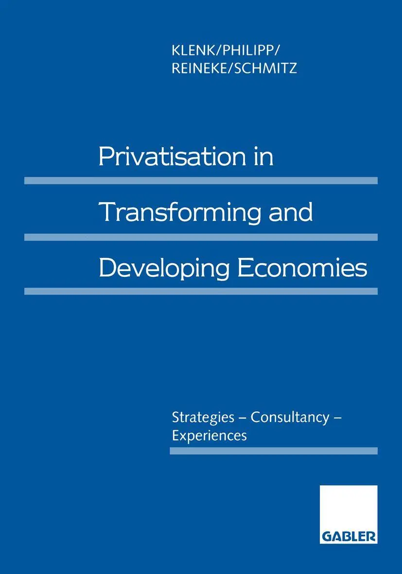 JüRgen Klenk (U. A.) | Privatisation In Transforming And Developing Economies-image