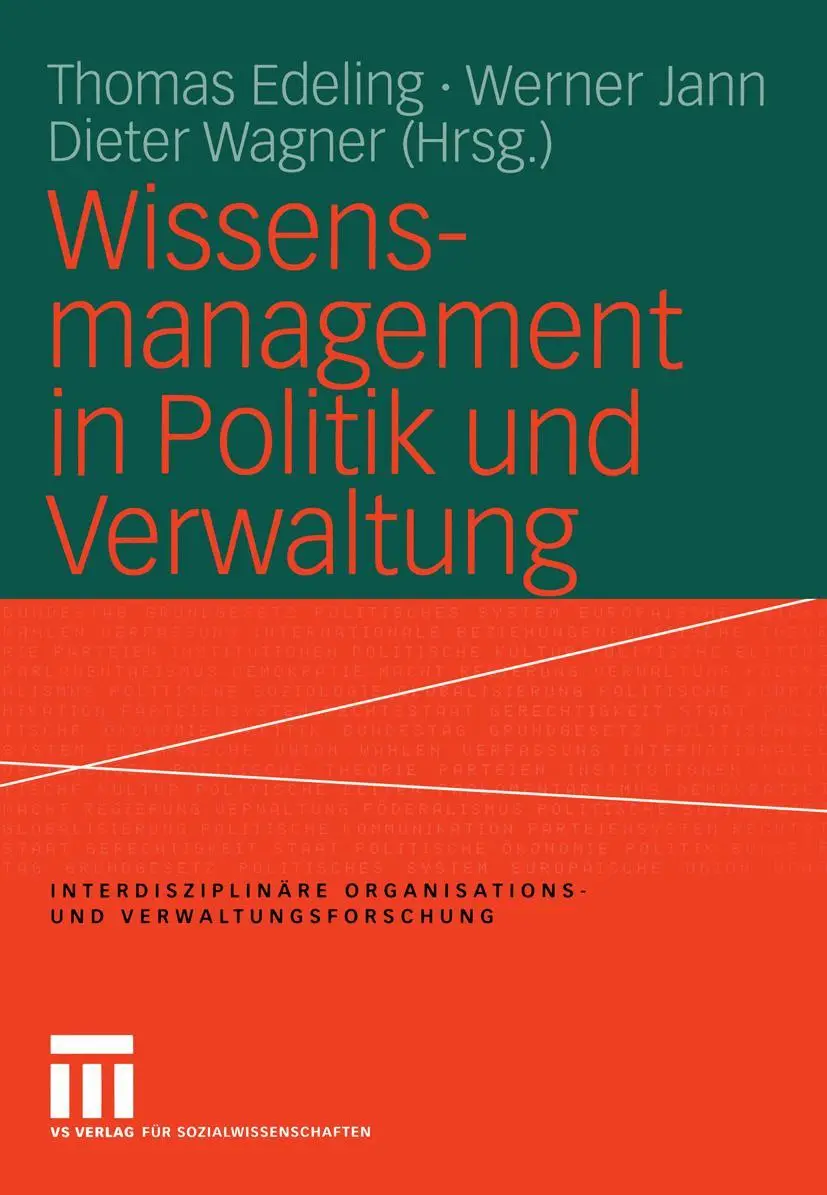 Thomas Edeling (U. A.) | Wissensmanagement In Politik Und Verwaltung | Buch-image