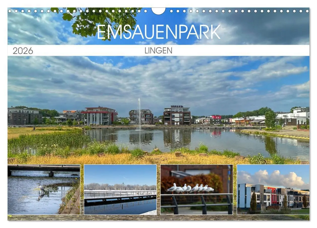 SchnelleWelten SchnelleWelten | Emsauenpark Lingen (Wandkalender 2026 DIN A3...